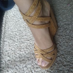 Stuart weitzman wedge sandals